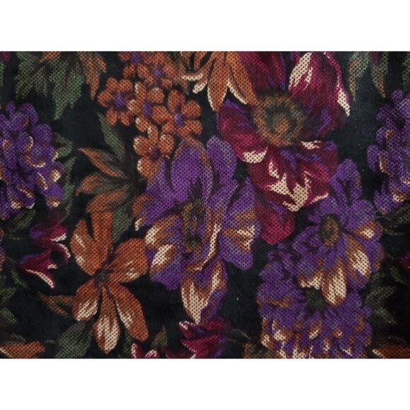 Women's Stretch Straight Skirt size 20W Dark Floral Print Skirt Midi Straight - Picture 5 of 9